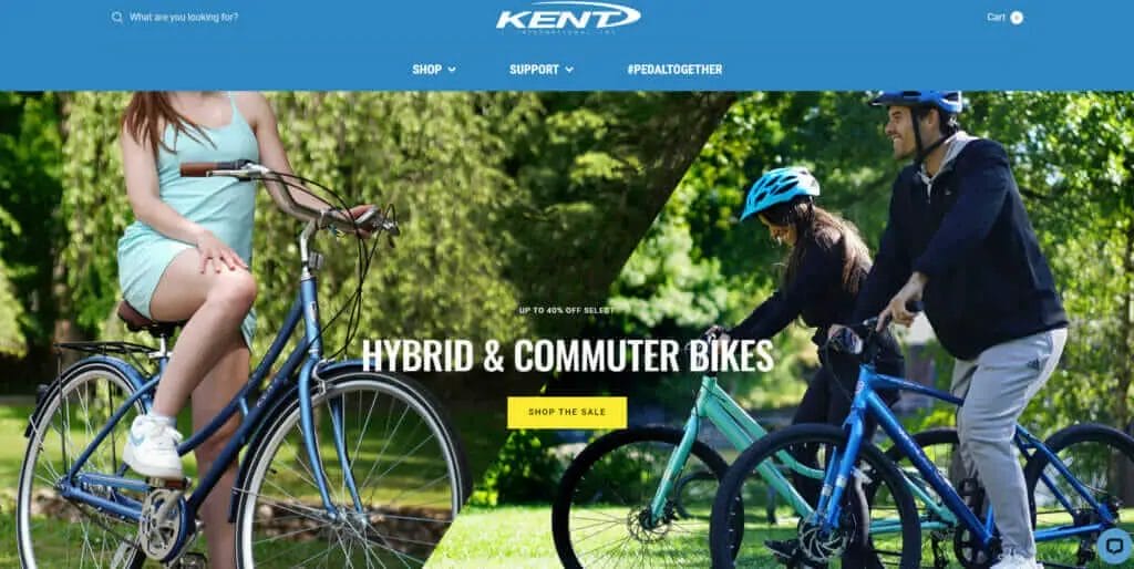 Kentv is a website that sells bicycles.