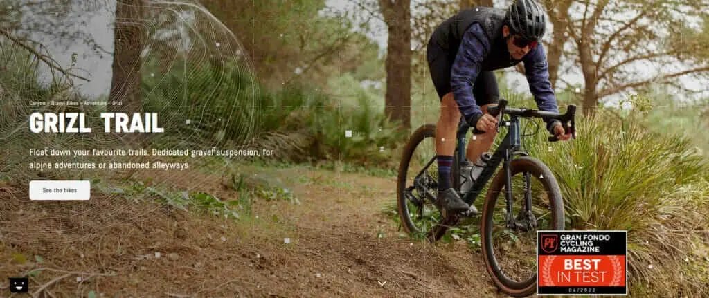 Grizzly trail website design.