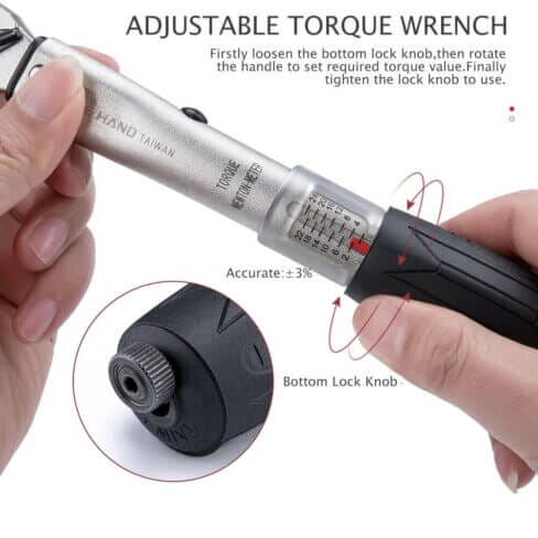 Adjustable torque wrench.